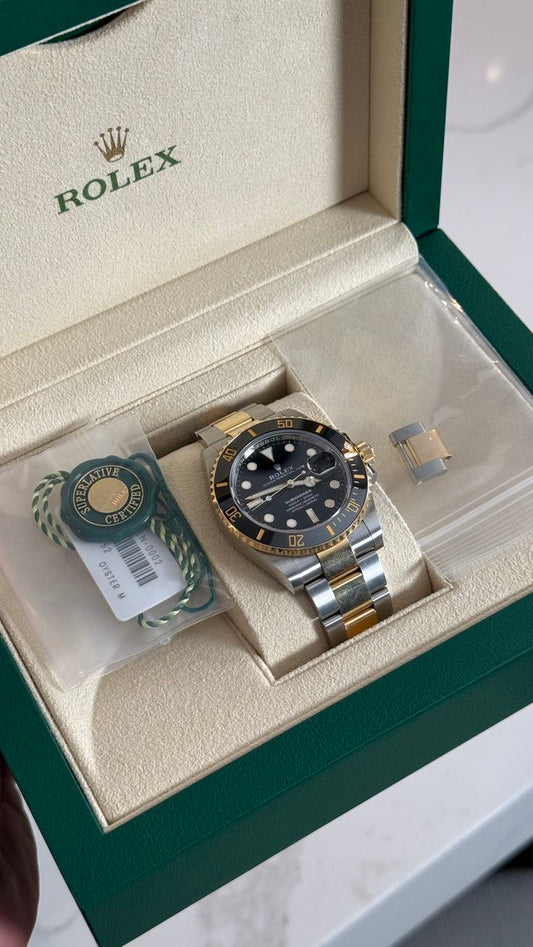 Submariner | Silver Golden Chain | Black Dial