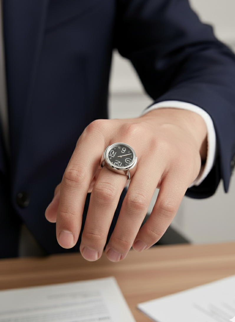 Unisex Watch Ring - Adjustable size ( Unisex )