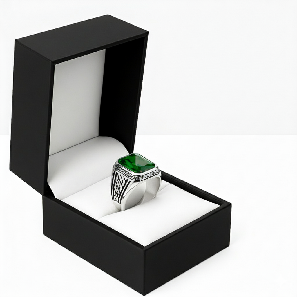 Ancient Greek Mythology -  Emerald Ring