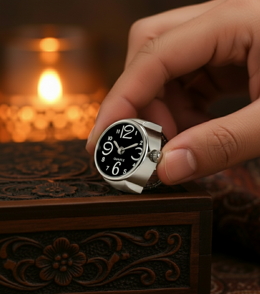 Unisex Watch Ring - Adjustable size ( Unisex )
