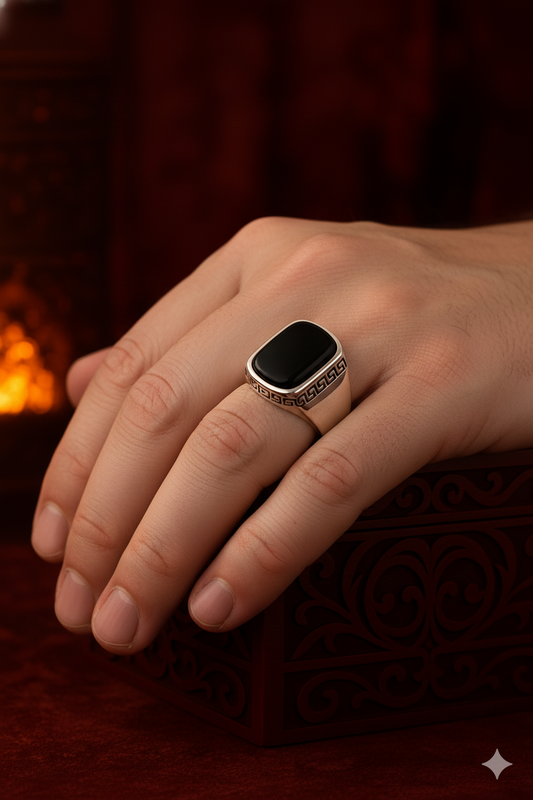 PURE BLACK Onyx RING