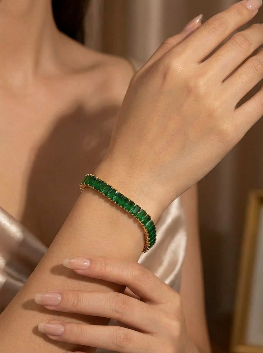 Emerald Crystal Bracelet