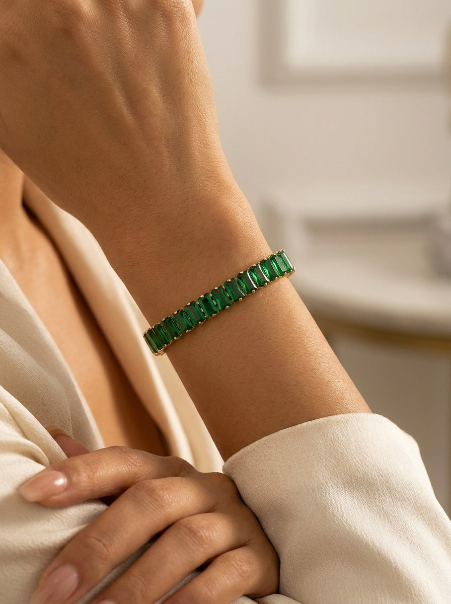Emerald Crystal Bracelet