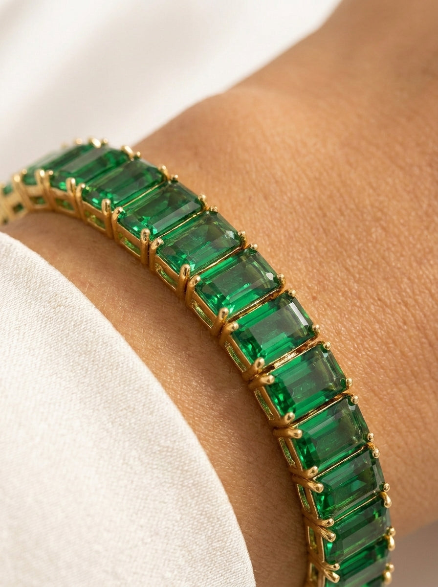 Emerald Crystal Bracelet