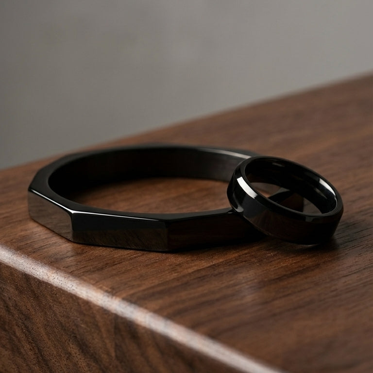 Black Titan Bracelet + FREE RING