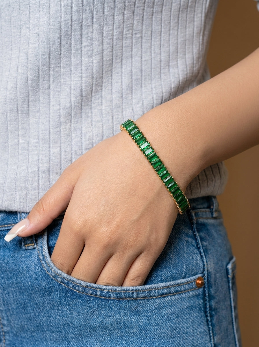 Emerald Crystal Bracelet