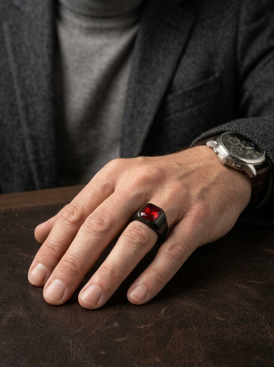 Ancient Greek - Red Turkish Ring