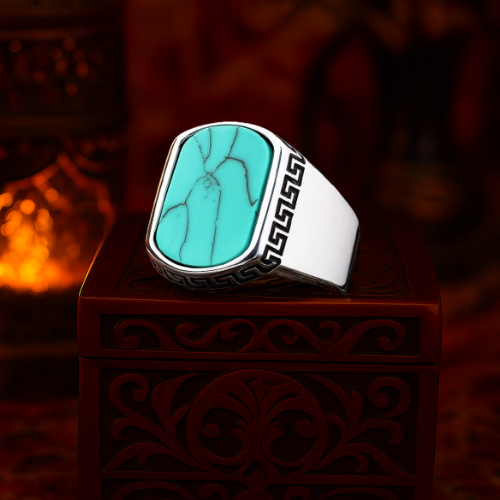 Feroza Onyx Ring