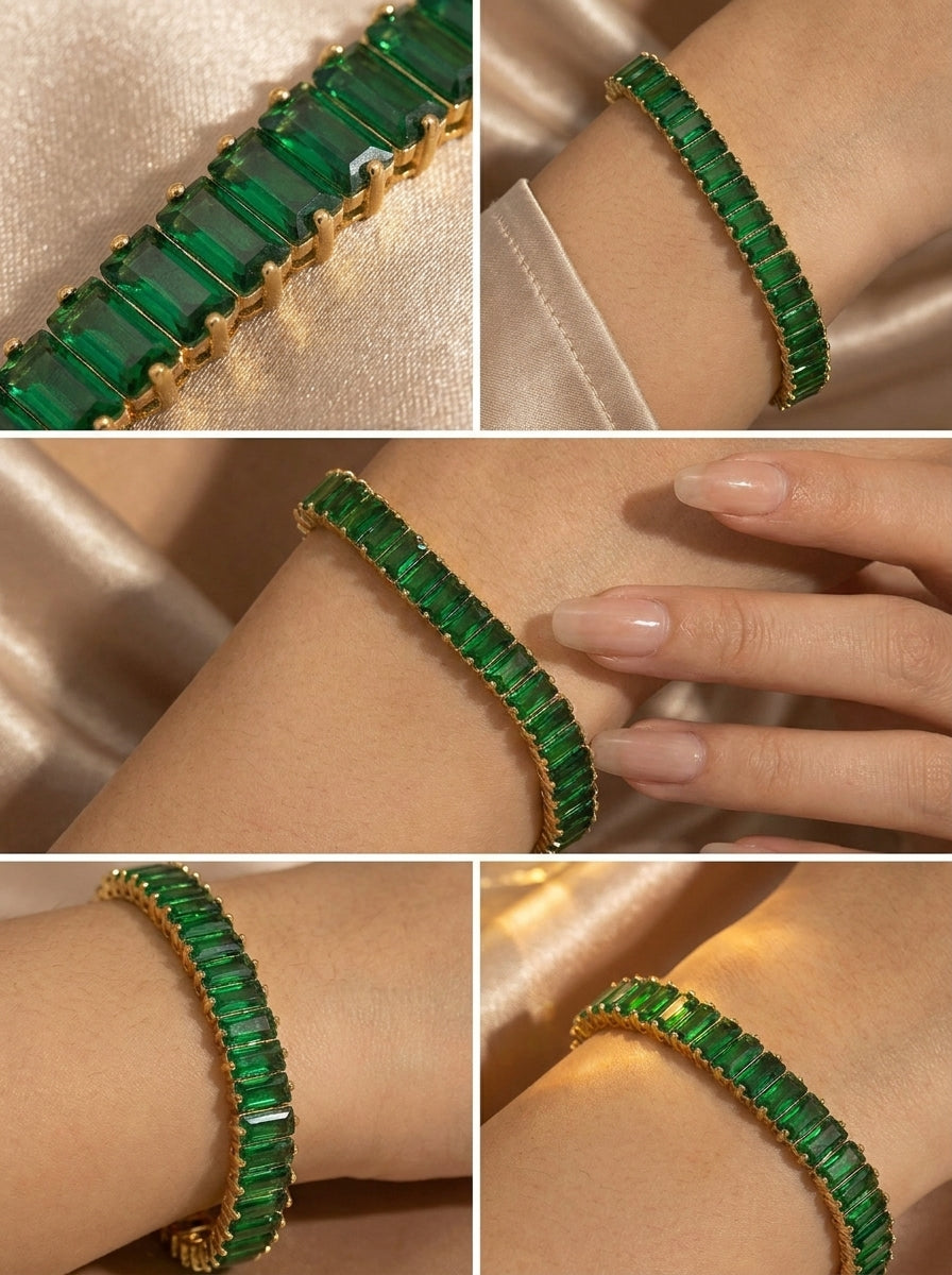 Emerald Crystal Bracelet
