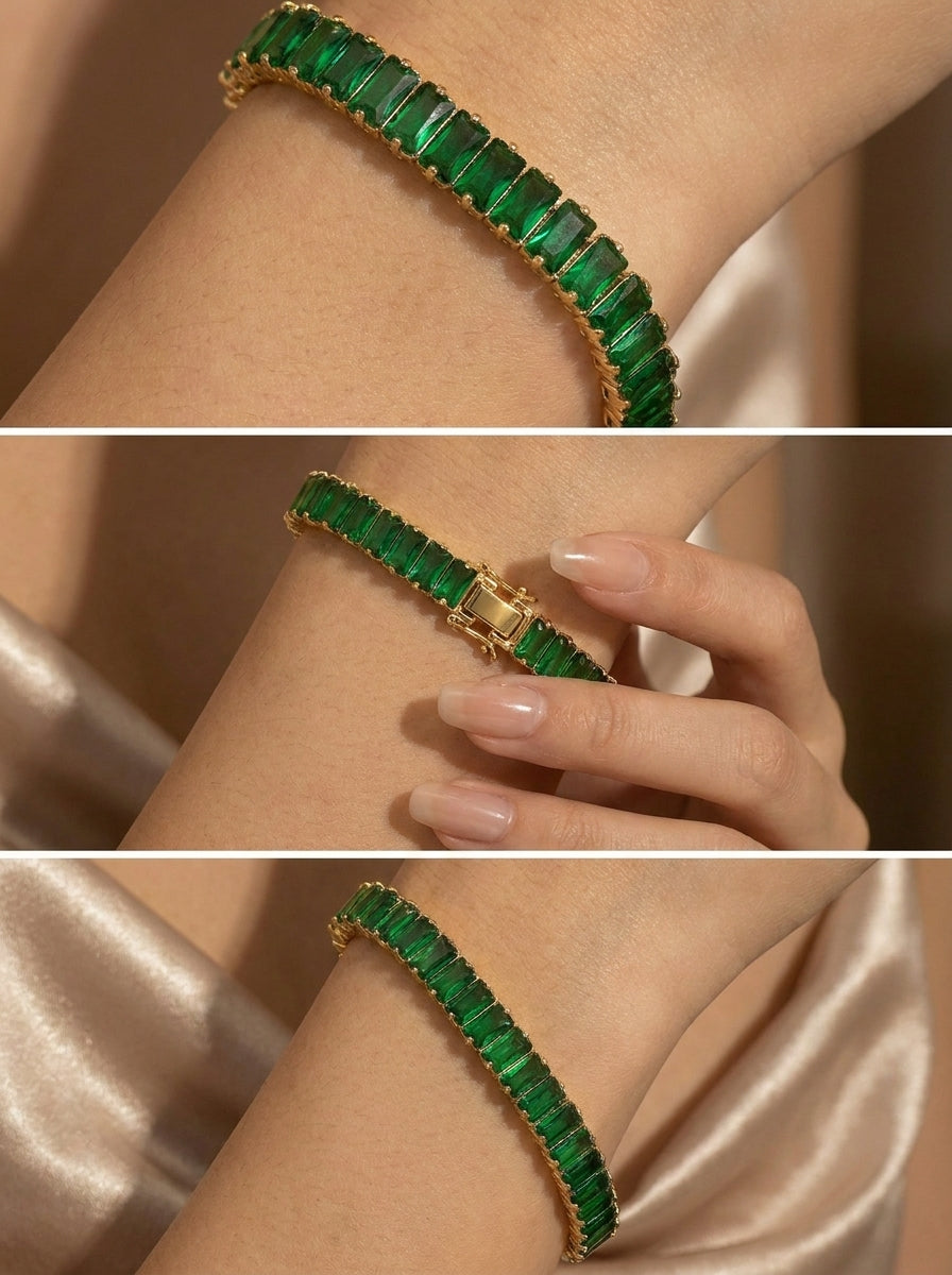 Emerald Crystal Bracelet